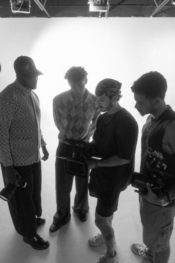 David Granados holding a cinema camera.