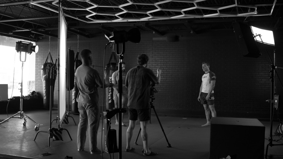 Behind the scenes on a brand shoot.